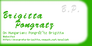 brigitta pongratz business card